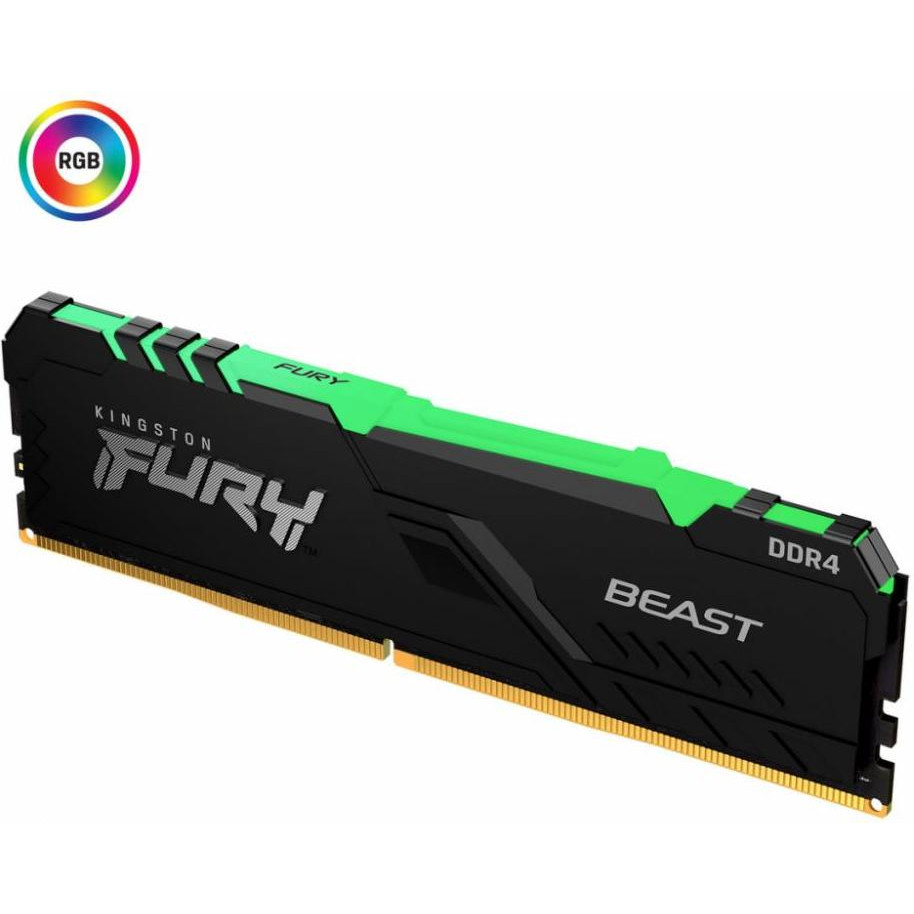 Kingston FURY 8 GB DDR4 3600 MHz Beast RGB (KF436C17BBA/8) - зображення 1