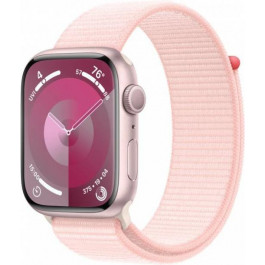   Apple Watch Series 9 GPS 41mm Pink Aluminum Case w. Light Pink S. Loop (MR953)