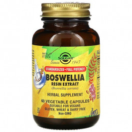   Solgar Boswellia Resin Extract, 60 Veg Caps Экстракт смолы босвелии