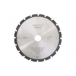   Metabo HW/CT 216x30, 20 WZ 5°, негативний (628230000)