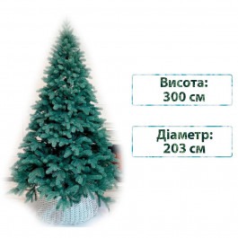   Смерека Новорічна ялинка штучна лита  пласт Elit 300 см Блакитна Elit tree (blue) - 300