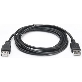   REAL-EL USB 2.0 AM/AF 2.0m Pro black (EL123500028)