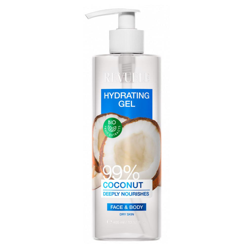 Revuele Зволожуючий гель  Hydrating Gel 99% Coconut Deeply Nourishes Кокос 99% 400 мл (5060565105522) - зображення 1