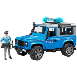   Bruder Джип полицейский Land Rover Defender и фигурка (02597)