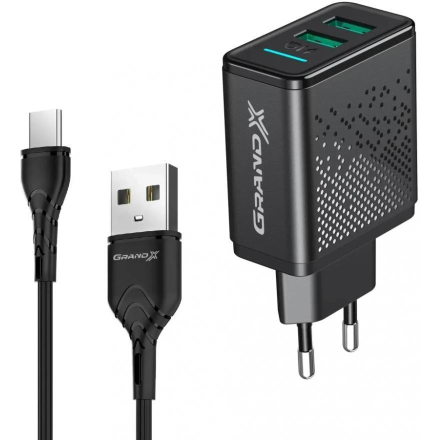 Grand-X CH-60T + USB Type-C Black - зображення 1