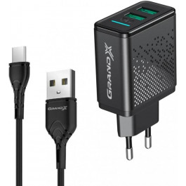   Grand-X CH-60T + USB Type-C Black