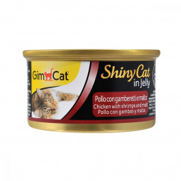   GimCat ShinyCat с курицей, креветками и солодом 70 г G-413273