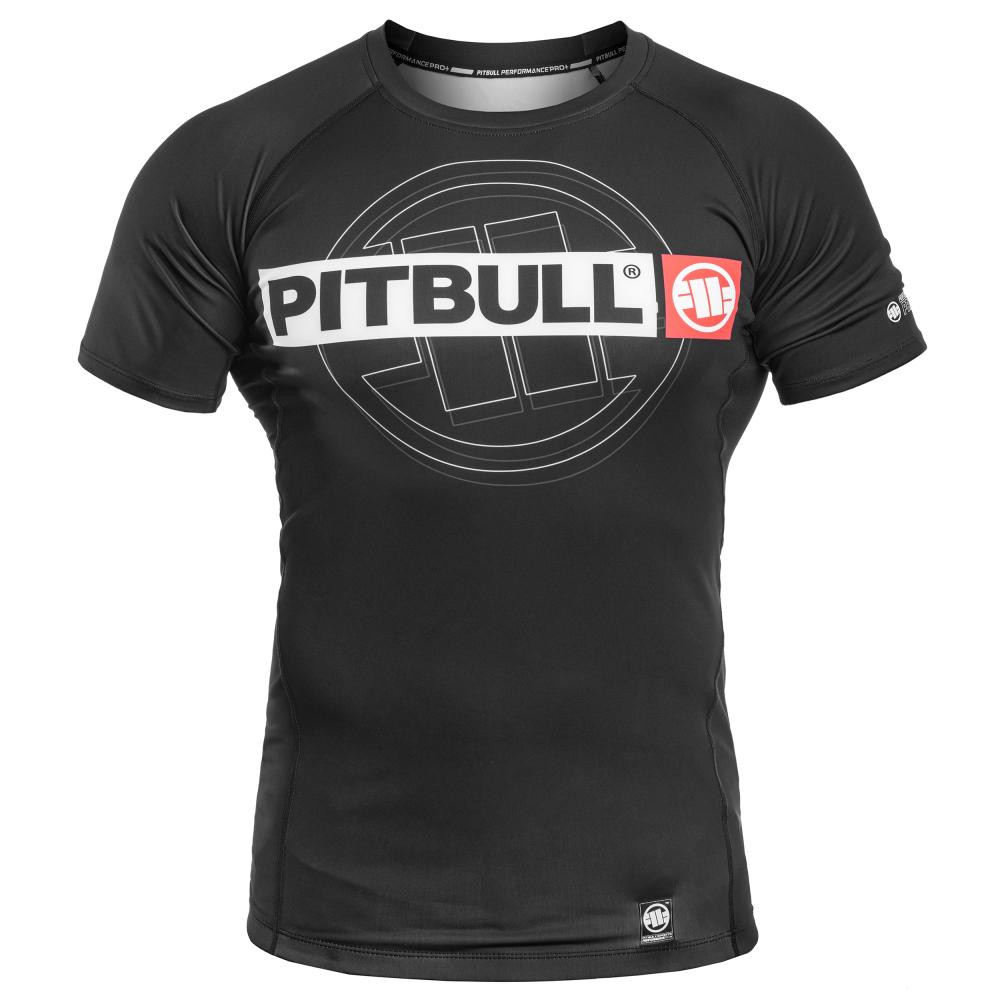 Pitbull Термоактивна футболка  Rashguard Hilltop Sports II - Black S - зображення 1