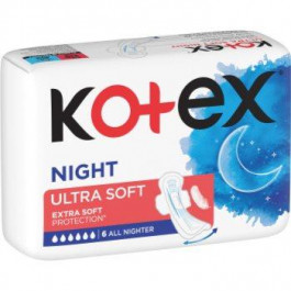   Kotex Ultra Soft Night прокладки гігієнічні 6 кс