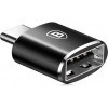 Baseus USB Female To Type-C Male Adapter Converter Black (CATOTG-01) - зображення 1