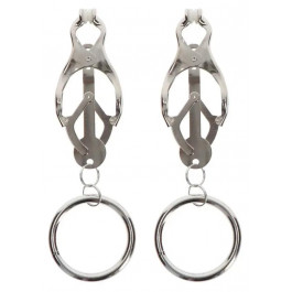   Taboom Затискачі для сосків  Butterfly Clamps With Ring, срібні (8713221824691)