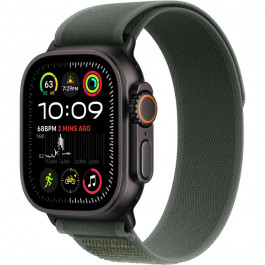   Apple Watch Ultra 2 GPS + Cellular 49mm Black Titan. Case w. Green Trail Loop - M/L (MYTJ3+MYQ43)