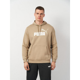   PUMA Худі чоловіче  Ess+ 2 Col Big Logo Hoodie 58676466 S Бежеве (4067981135967)