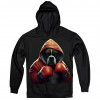 TKT Import Худі бавовняний чорний з принтом Boxer in the Hood - Пес  7000178-black S - зображення 1