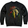 TKT Import Світшот бавовняний чорний з принтом Reggae Lion  7500174-black XXL - зображення 1