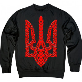   TKT Import Світшот бавовняний чорний з принтом Trident Red  7500125-black XXL