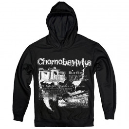   TKT Import Худі бавовняний чорний з принтом Chornobayivka  7000104-black XL