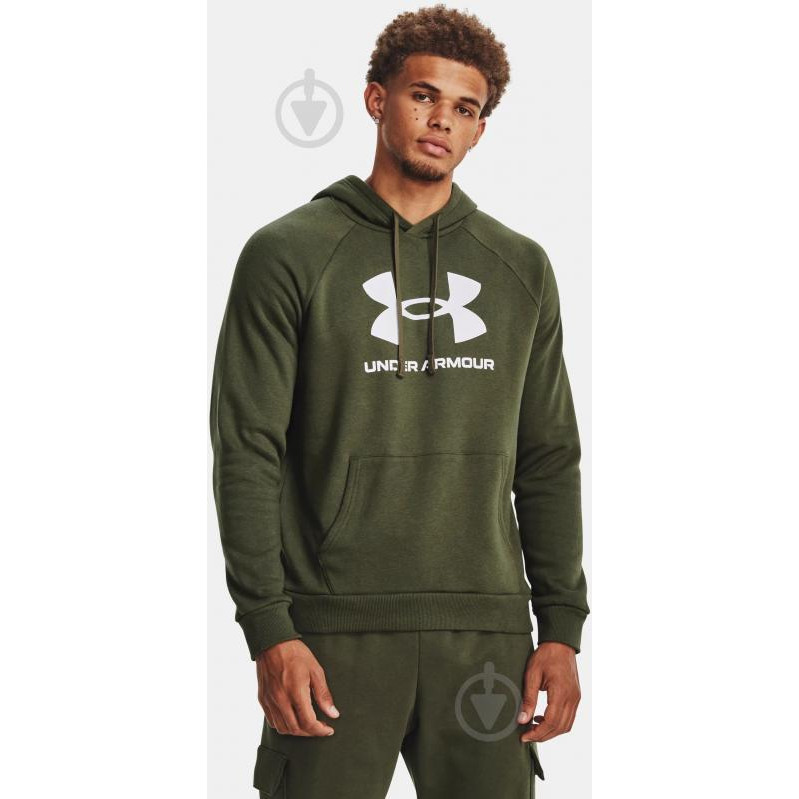 Under Armour Худі чоловіче утеплене  Ua Rival Fleece Logo Hd 1379758-390 S (196884202606) - зображення 1