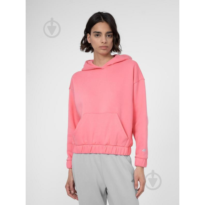 4F Худі оверсайз жіноче  Sweatshirt F255 4FSS23TSWSF255-54S S Рожеве (5904698217175) - зображення 1