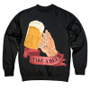 TKT Import Світшот бавовняний з принтом Beer Time in Black  750090-black XL - зображення 1