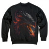 TKT Import Світшот бавовняний чорний з принтом Dragon Smile  7500187-black XXL - зображення 1