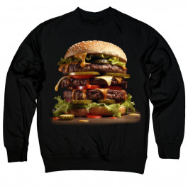   TKT Import Світшот бавовняний з принтом Burger in Black  7500226-black XS