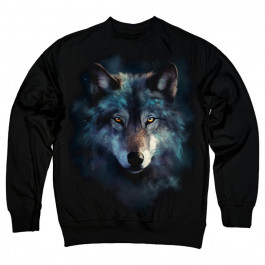   TKT Import Світшот бавовняний чорний з принтом Cosmic Wolf  7500206-black XL