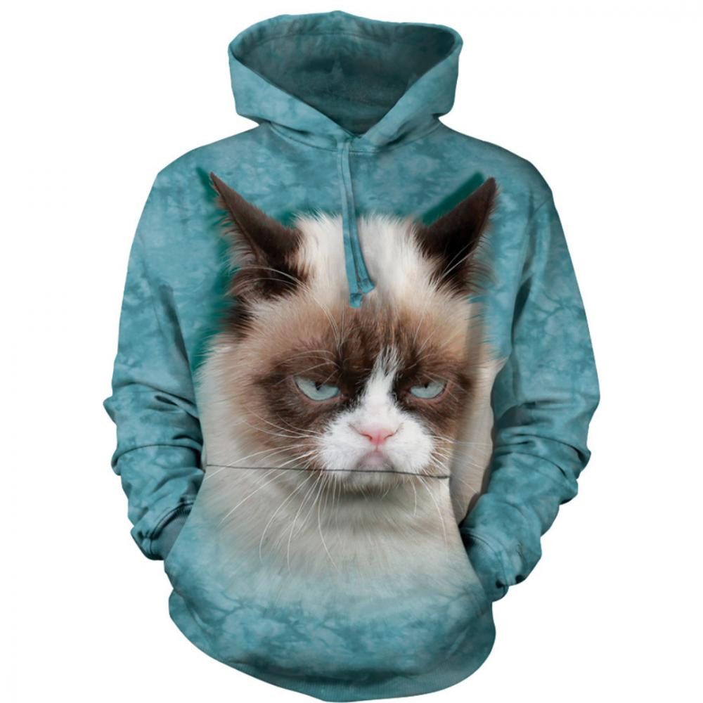 The Mountain Худі утеплений блакитний з принтом Grumpy Cat  723688 M - зображення 1