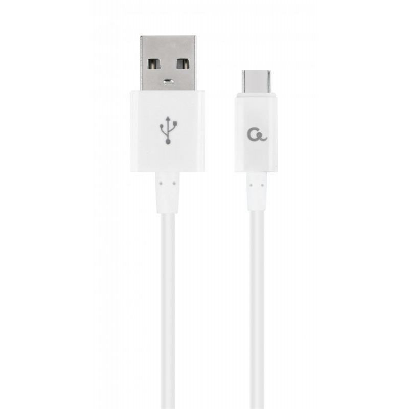 Cablexpert USB2.0 CM/AM White 1m (CC-USB2P-AMCM-1M-W) - зображення 1