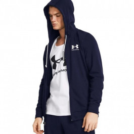   Under Armour Толстовка утеплена на блискавці чоловіча  Ua Rival Terry Lc Fz 1370409-410 L Синя (196885396786)