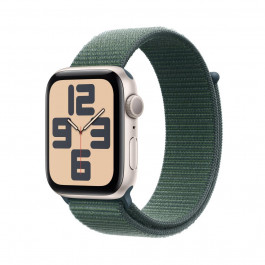   Apple Watch SE 2 GPS 40mm Starlight Aluminium Case w. Lake Green Sport Loop (MXEH3)