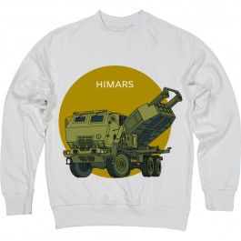   TKT Import Світшот бавовняний білий з принтом HIMARS  7500143 XS