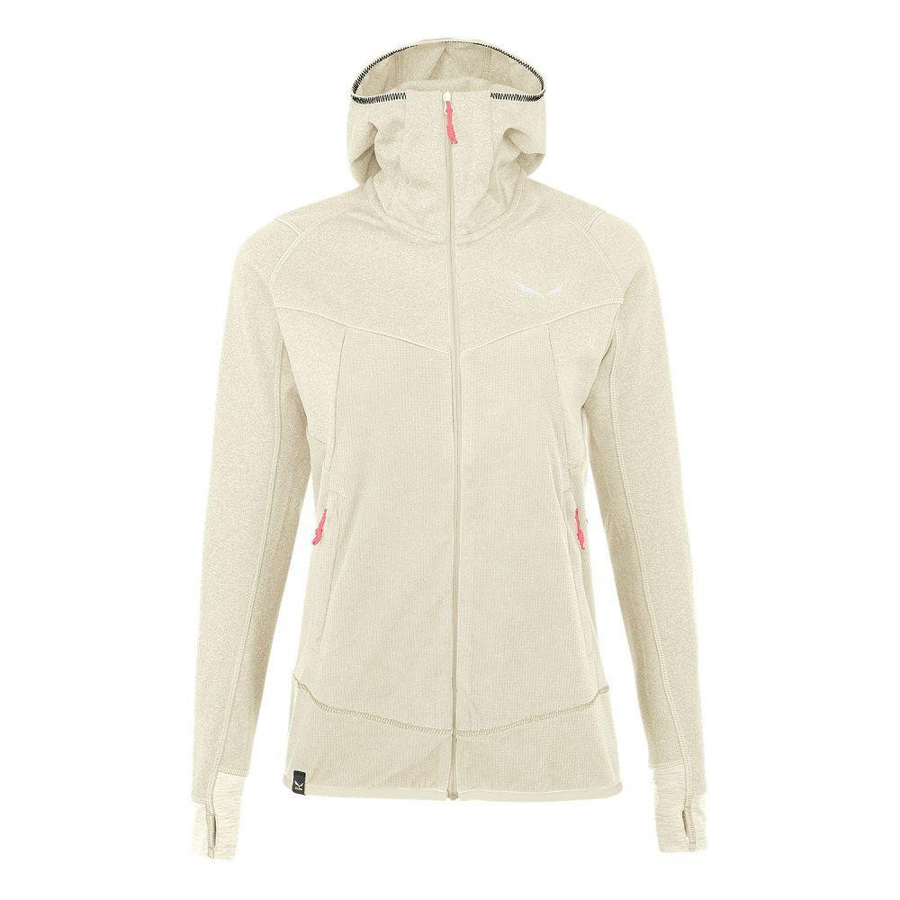 Salewa Фліс жіночий  Puez Hybrid Polarlite Full-Zip Wms Beige оatmeal melange (013.012.0342) XL - зображення 1