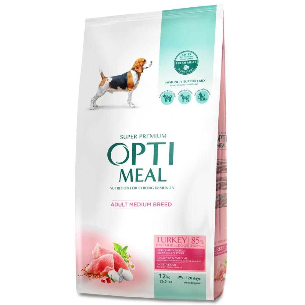 Optimeal Adult Medium Dog Turkey 12 кг (4820083905506) - зображення 1