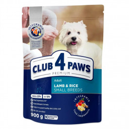   Клуб 4 лапи Premium Adult Small Breeds Lamb & Rice 0,9 кг (909597)