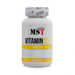   MST Nutrition Vitamin D3 1000UI, 120 капс.