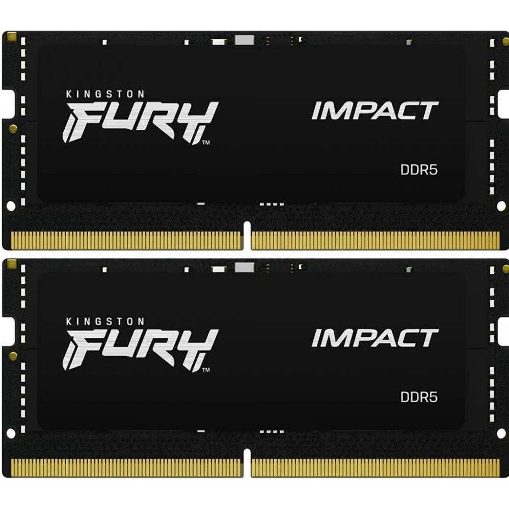 Kingston FURY 32 GB (2x16GB) SO-DIMM DDR5 5600 MHz Impact (KF556S40IBK2-32) - зображення 1