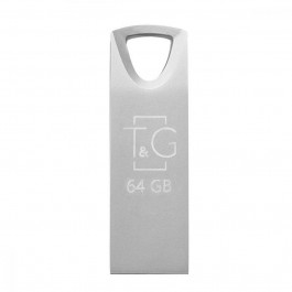   T&G 64 GB Metal Series USB 2.0 Silver (TG117SL-64G)