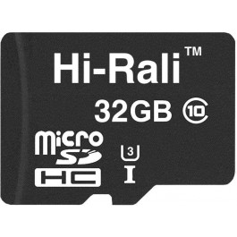   Hi-Rali 32 GB microSDHC Class 10 UHS-I (U3) HI-32GBSD10U3-00