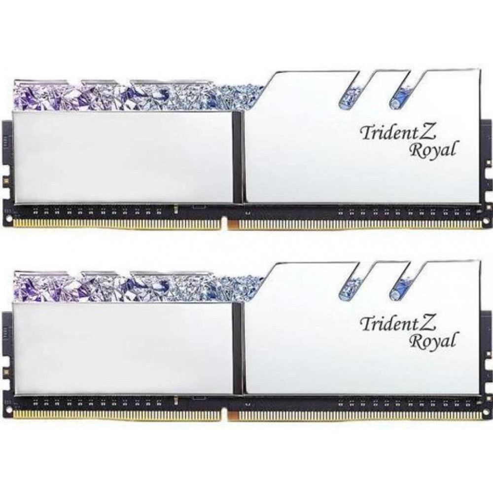 G.Skill 16 GB (2x8GB) DDR4 3000 MHz Trident Z Royal Silver (F4-3000C16D-16GTRS) - зображення 1