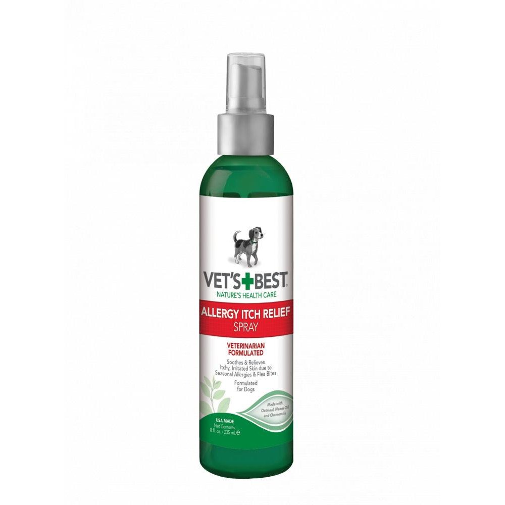 Vet's Best Allergy Itch Relief Spray - спрей Вэт Бест для собак при аллергии 236 мл (vb10232) - зображення 1