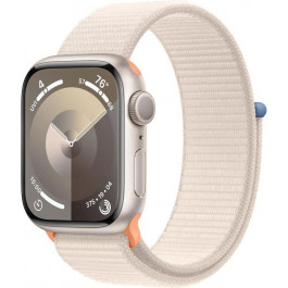   Apple Watch Series 9 GPS + Cellular 45mm Starlight Alu. Case w. Starlight Sport Loop (MRMA3)