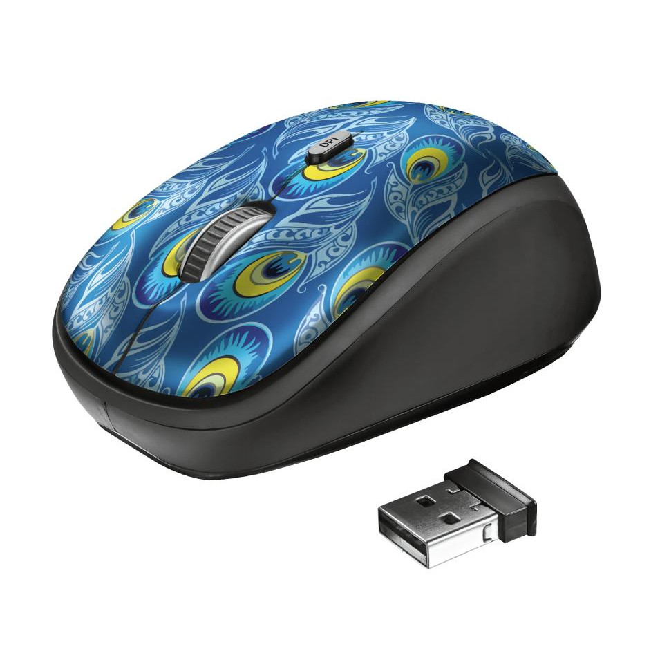 Trust Yvi Wireless Mouse Peacock (23388) - зображення 1