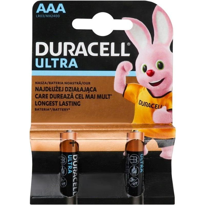 Duracell AAA bat Alkaline 2шт Ultra Power 5004804 - зображення 1