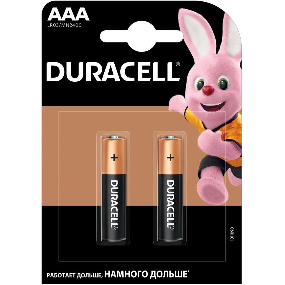 Duracell AAA bat Alkaline 2шт Basic 81484984 - зображення 1