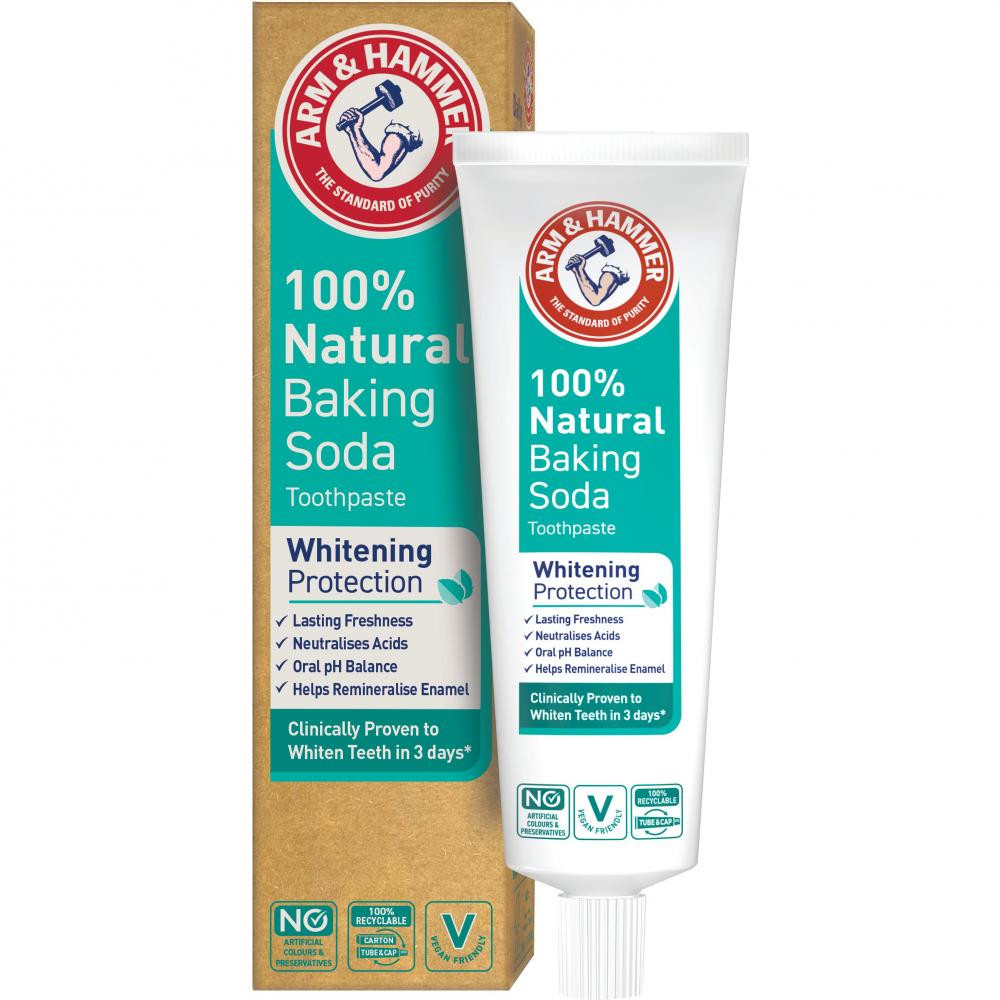 ARM & HAMMER Зубна паста  100% Natural для Захисту білизни зубів 75 мл (5010724538142) - зображення 1