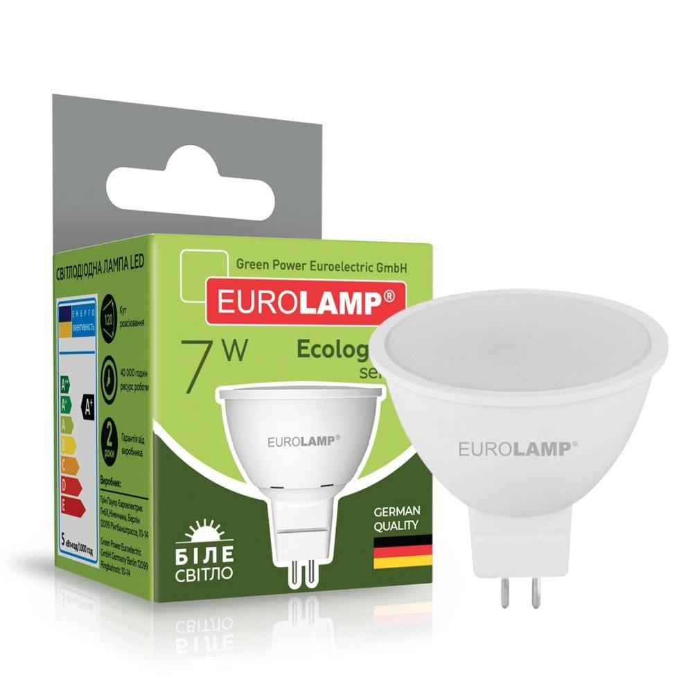 EUROLAMP LED EKO MR16 7W GU5.3 4000K - зображення 1