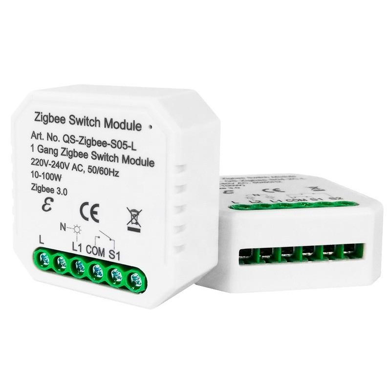 Tervix Pro Line ZigBee Switch 1 клавіша, без нуля (432141) - зображення 1