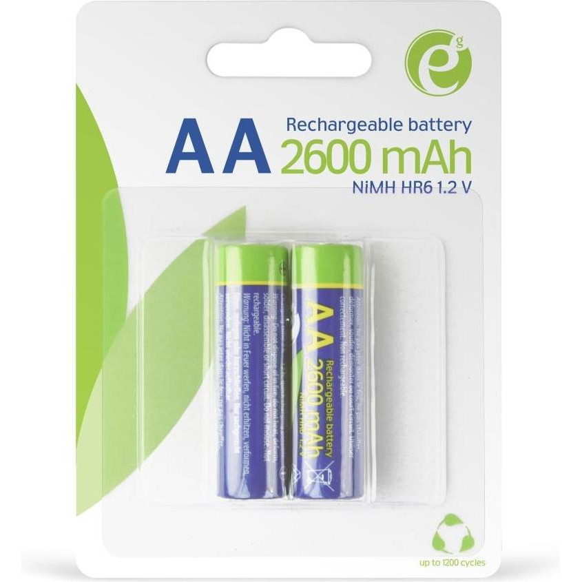 EnerGenie AA 2600mAh NiMh 2шт (EG-BA-AA26-01) - зображення 1