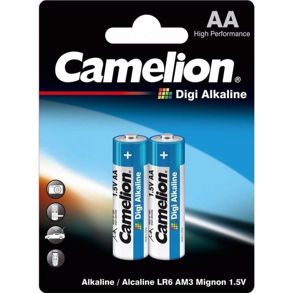 Camelion AA bat Alkaline 2шт Digi Alkaline (LR6-BP2DG) - зображення 1